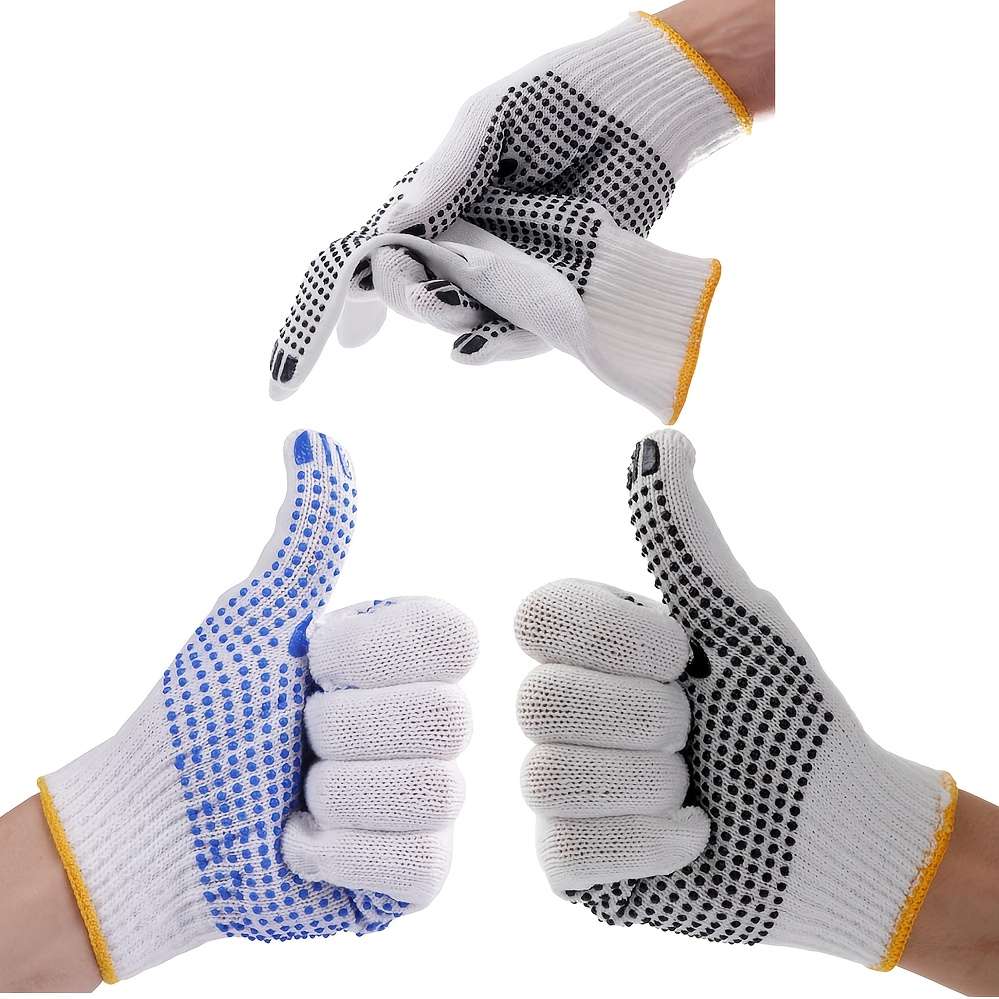 Work Gloves Color Blue3 Pairs