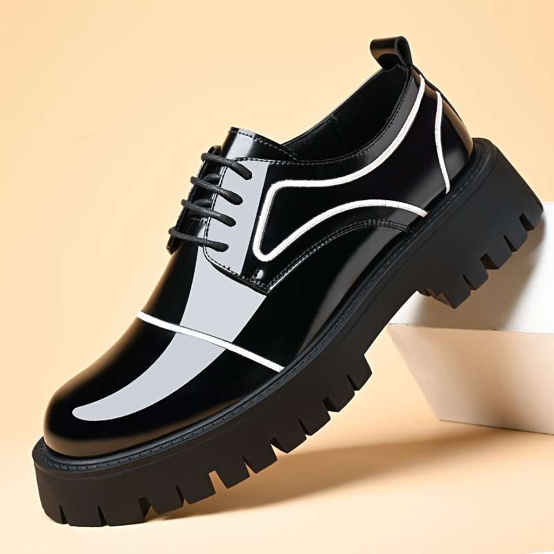 Mens Leather Shoes Color Black Sizeuk 8