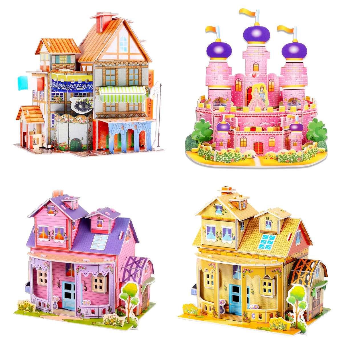 3D Building Model Puzzle Set Model C