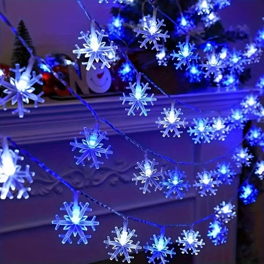 Christmas Lights Blue And White Size 3 Meters 9.84Ft 20 Lights