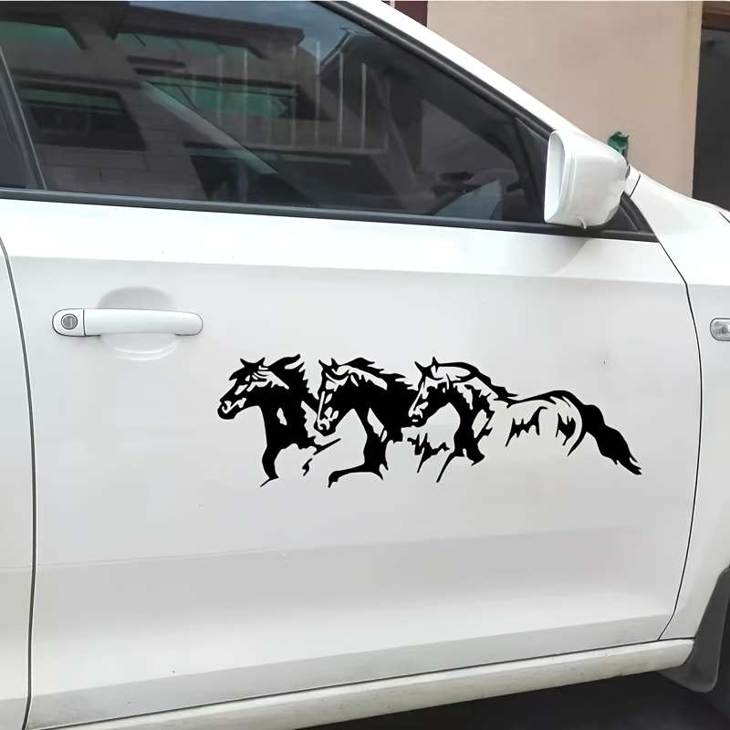 Decal With Horse Waterproof Sticker Car Vinyl Design Running Dynamic Creative