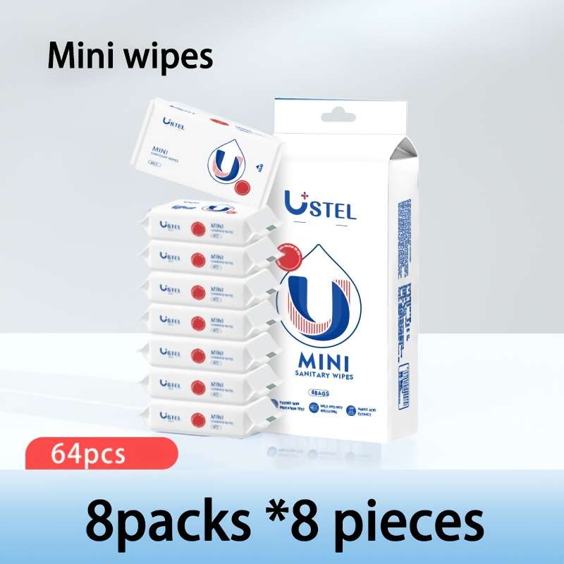 Wet Wipes Quantity 8Packs 64 Pieces