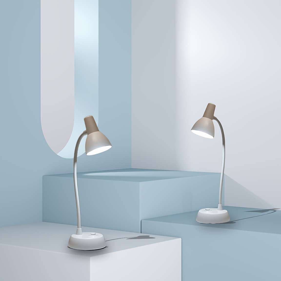 Desk Lamp Color White 2 Pcs