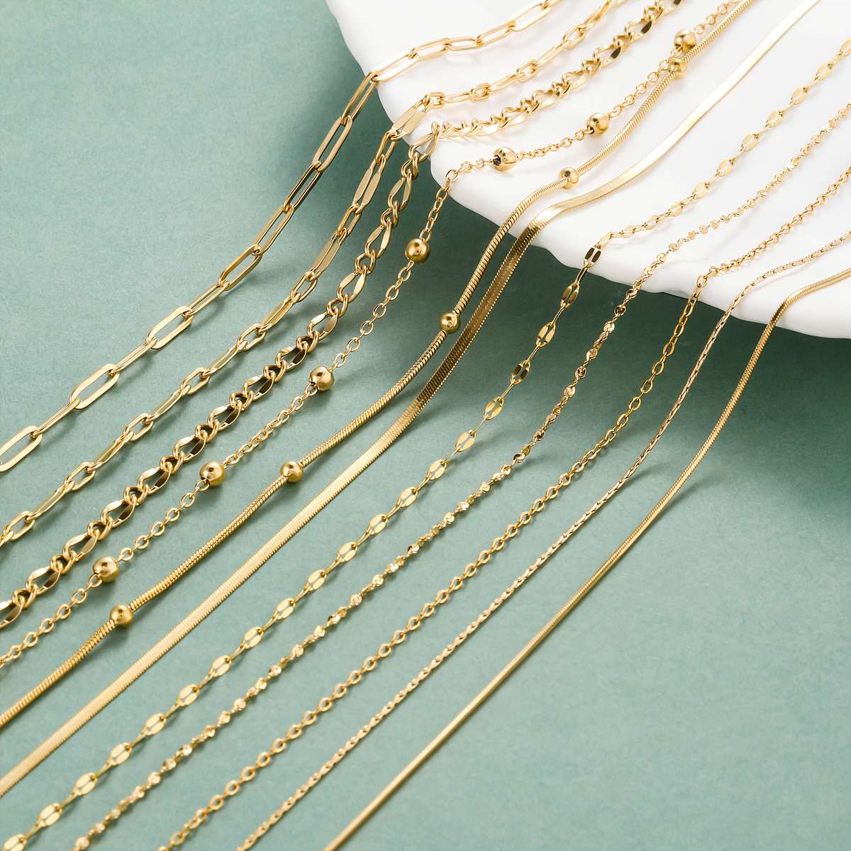 5Pcs Bohemian Rhinestone Elegant Plated