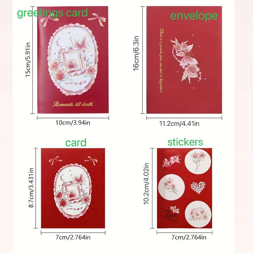 Greeting Cards Color Red