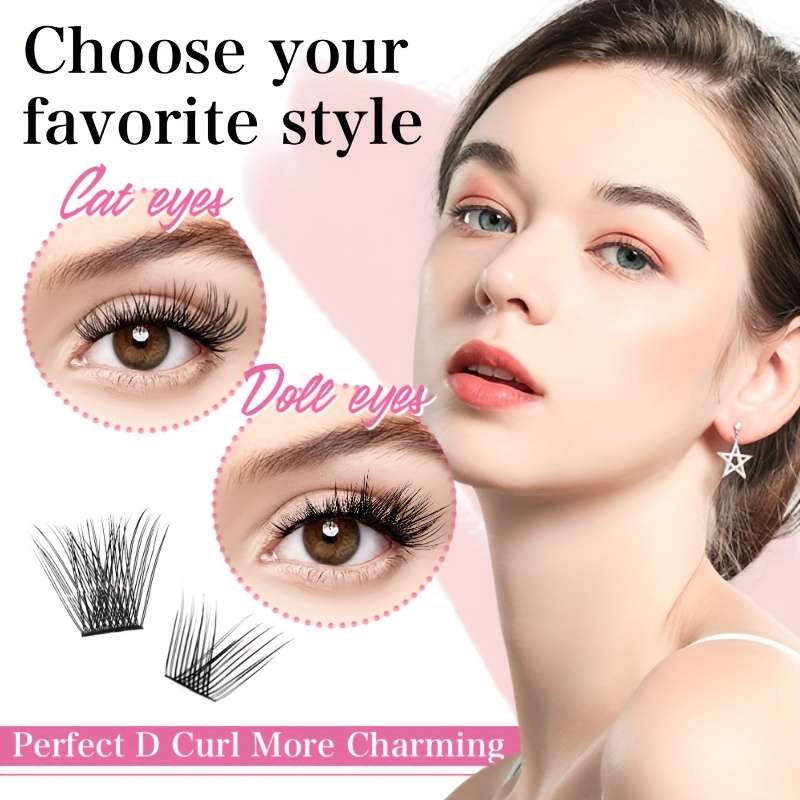 Natural Colored Lash Extensions Model D304050 Colour Lashes