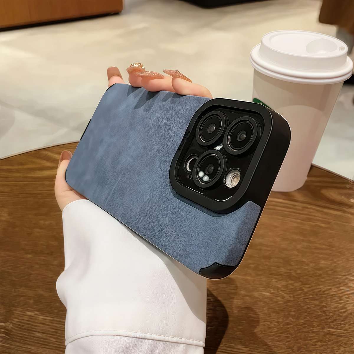 1Pc Black For iPhone 16 Pro Max Phone Case Phone Cover