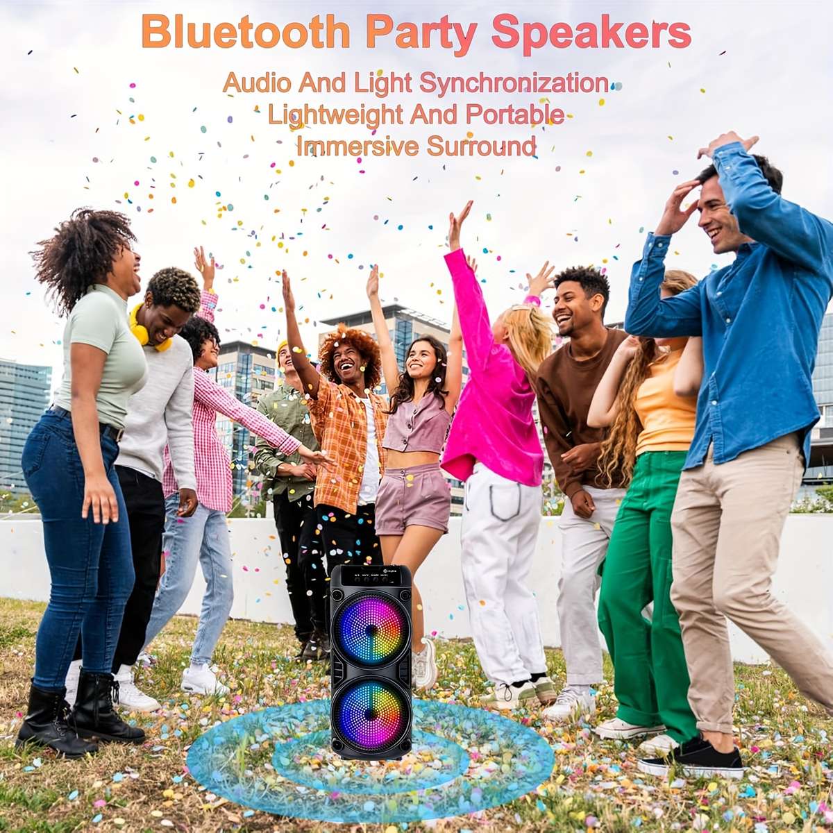Portable Wireless Connectivity Support Portable Outdoor Wireless Speaker For