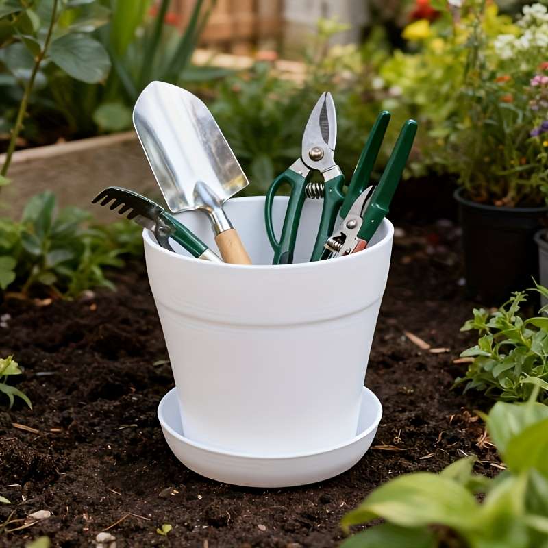 Flowerpot Size 14Cm White 5-Pack Flowerpot