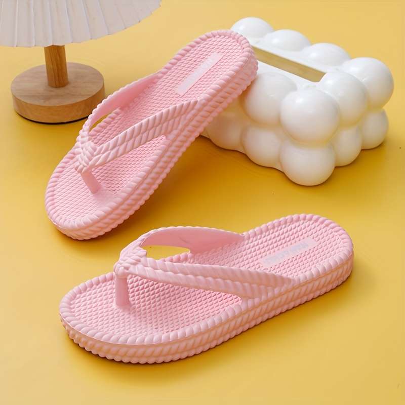 Ladies Summer Flip Flops White Uk 8