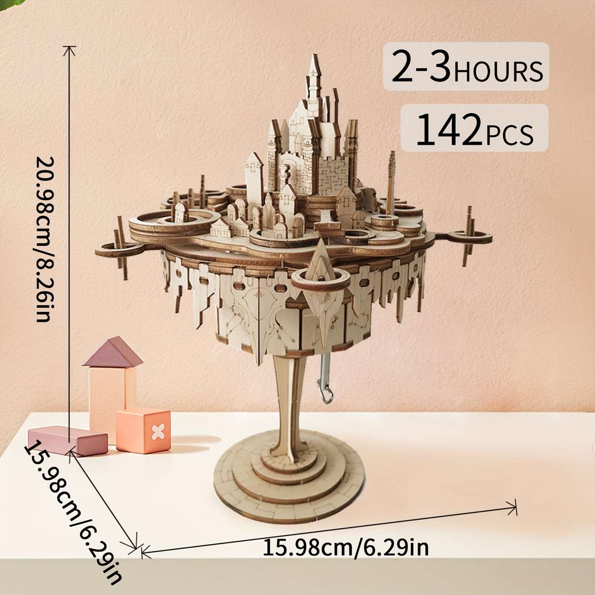 3D Building Model Puzzle Set Style Castle