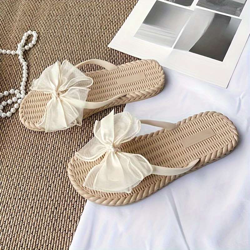 Ladies Summer Flip Flops Black Uk 4.5-5