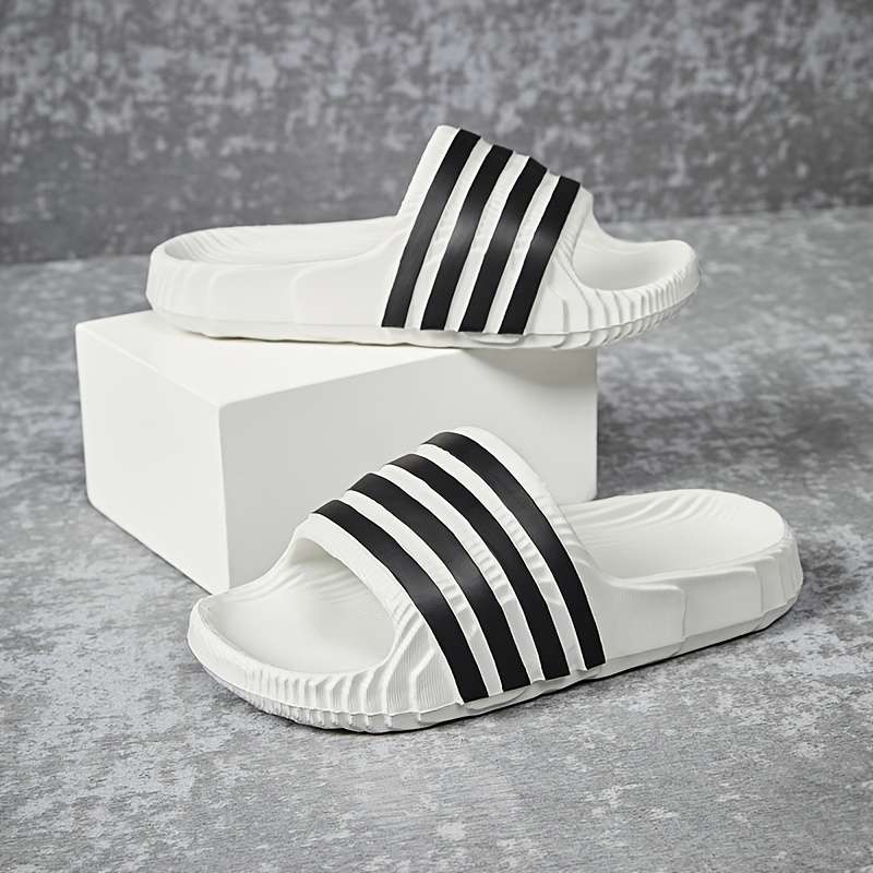 Men Slippers Summer Style Black Size Uk 7