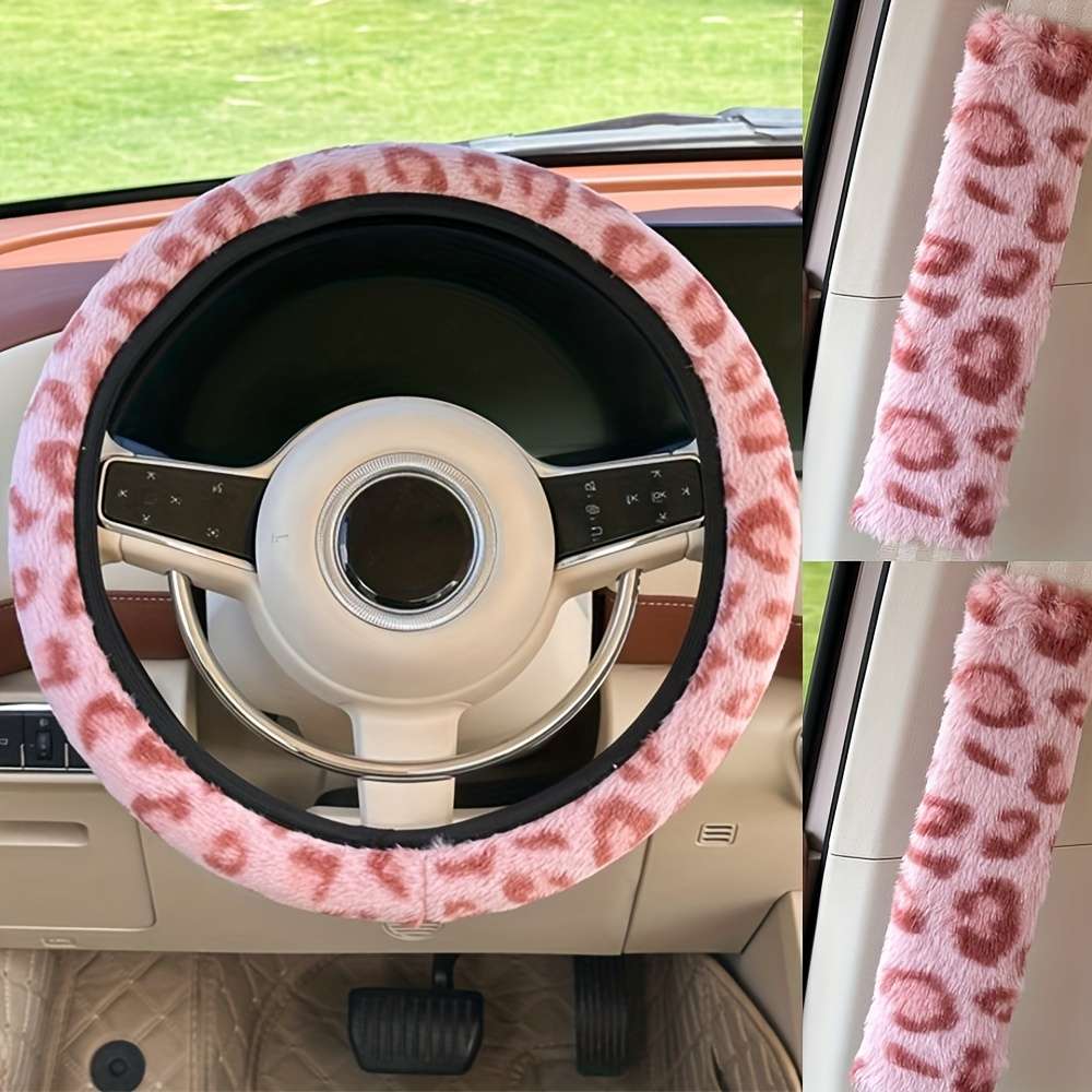 Car Steering Wheel Cover Pink