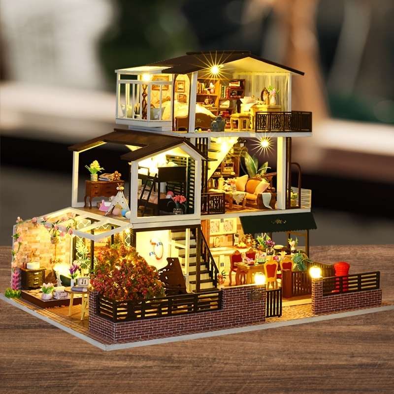 3D House Puzzle Model Style Romantic