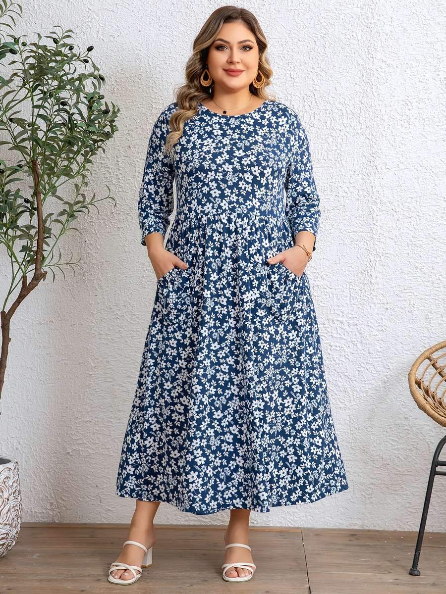 Women S Dress Color Blue Size 5Xl