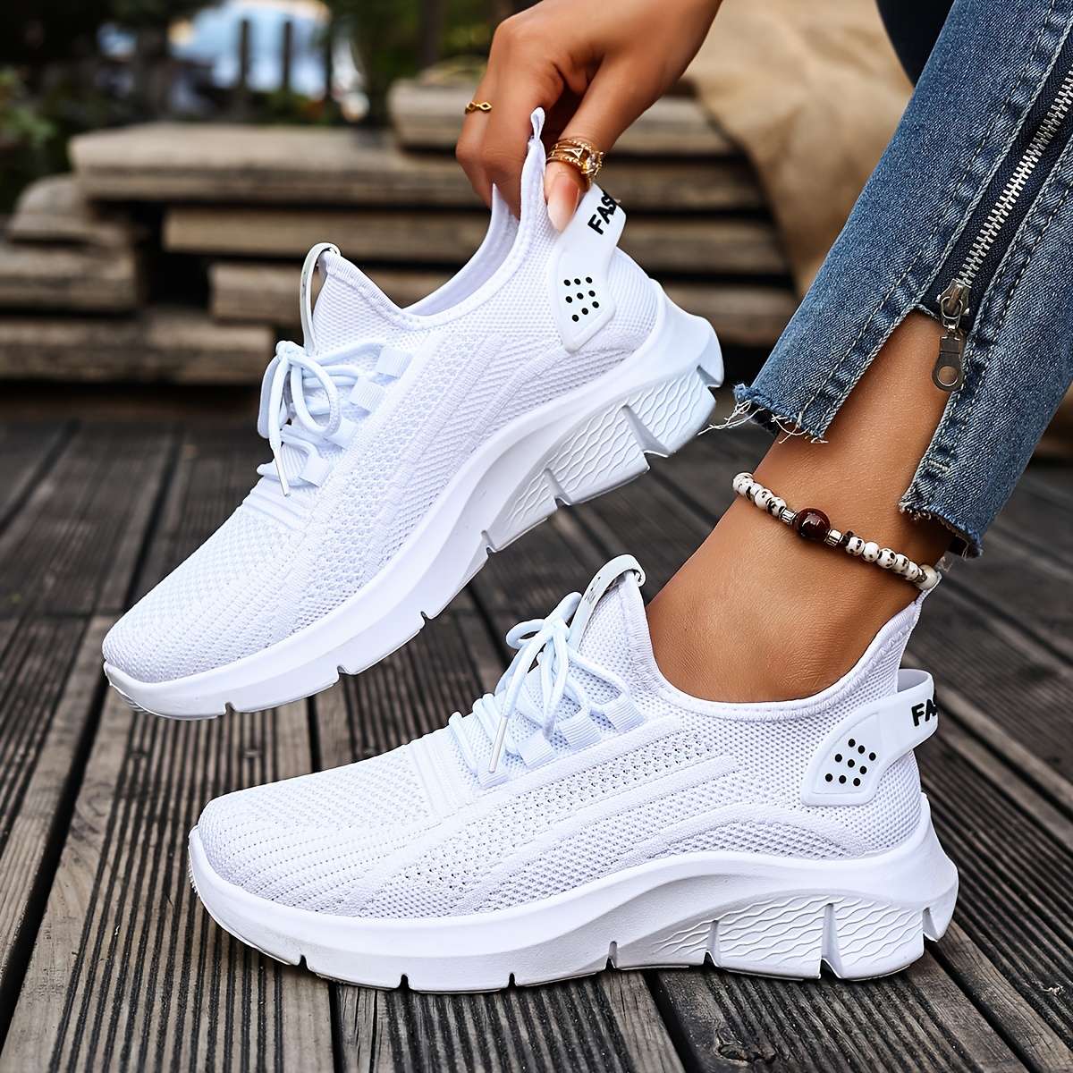 Women S Sneakers Color White Sizeuk 7.5
