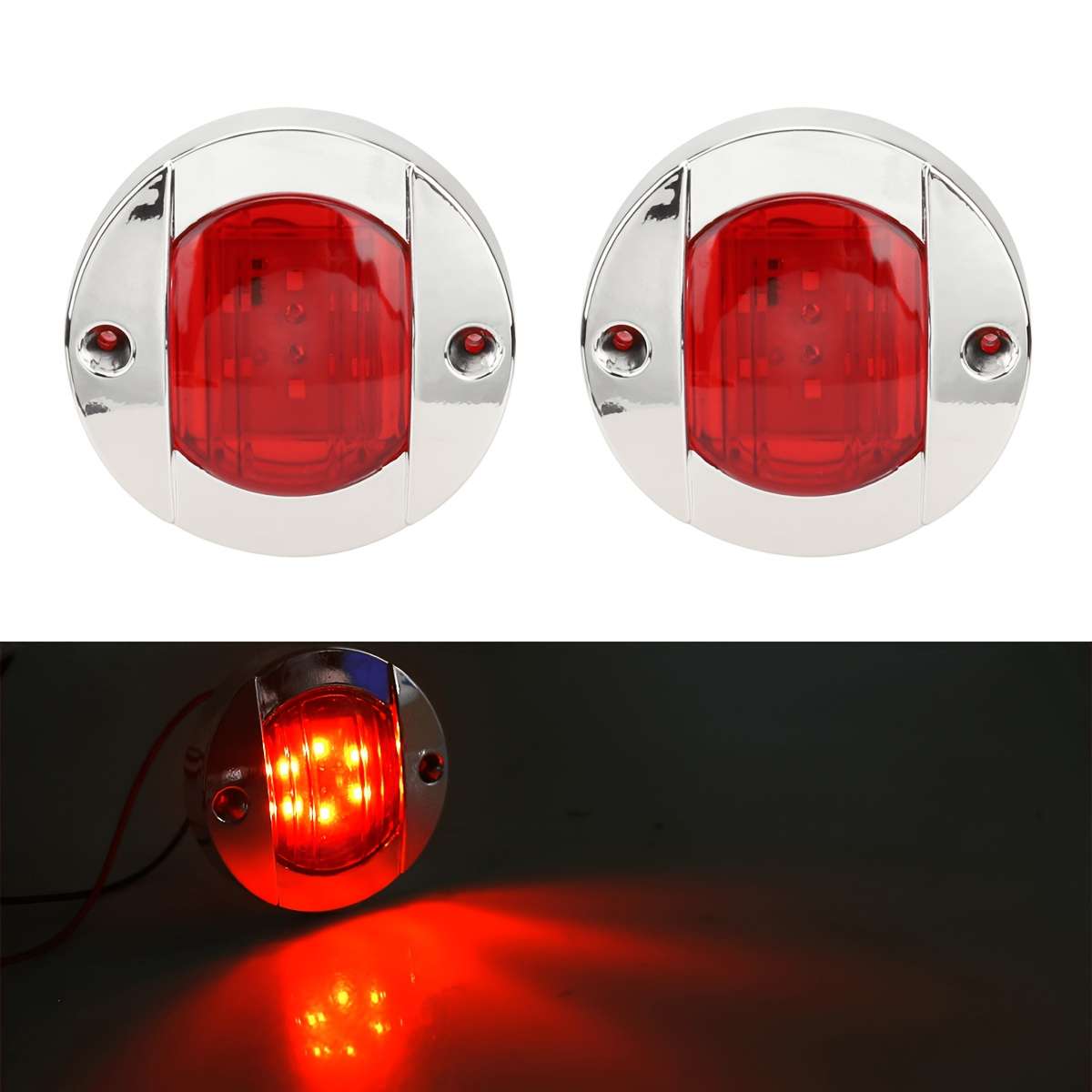 Car Lights Items 2Pcs Red