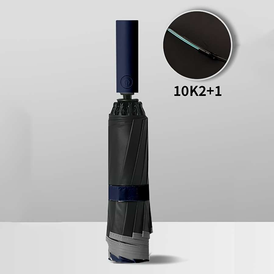 Umbrella Style 10K Reverse Fully Automatic Umbrella  Navy Blue