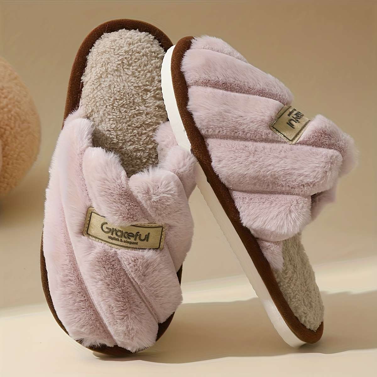 Cotton Slippers Color White Sizeuk 6.5-7