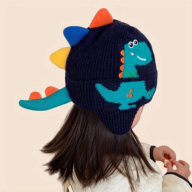 Hat Color Dinosaur Ear Hat Beige