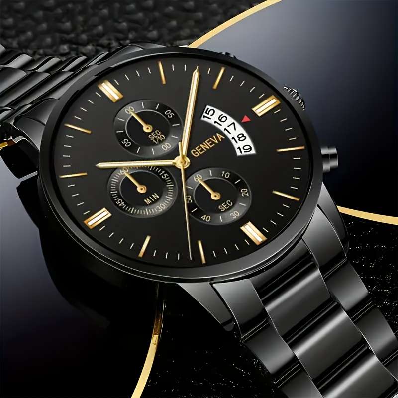 Elegant And Precise Men Quartz Watch With Quartz Movement Circular