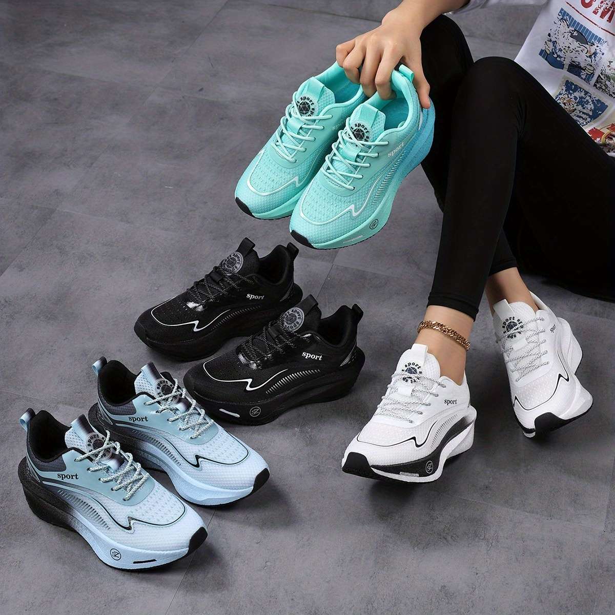 Sneakers Color Light Blue Sizeuk 5