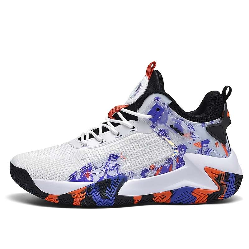 Sneakers White Blue Size Uk 7.5