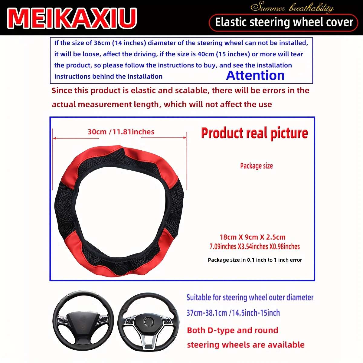 Car Steering Wheel Cover Purple