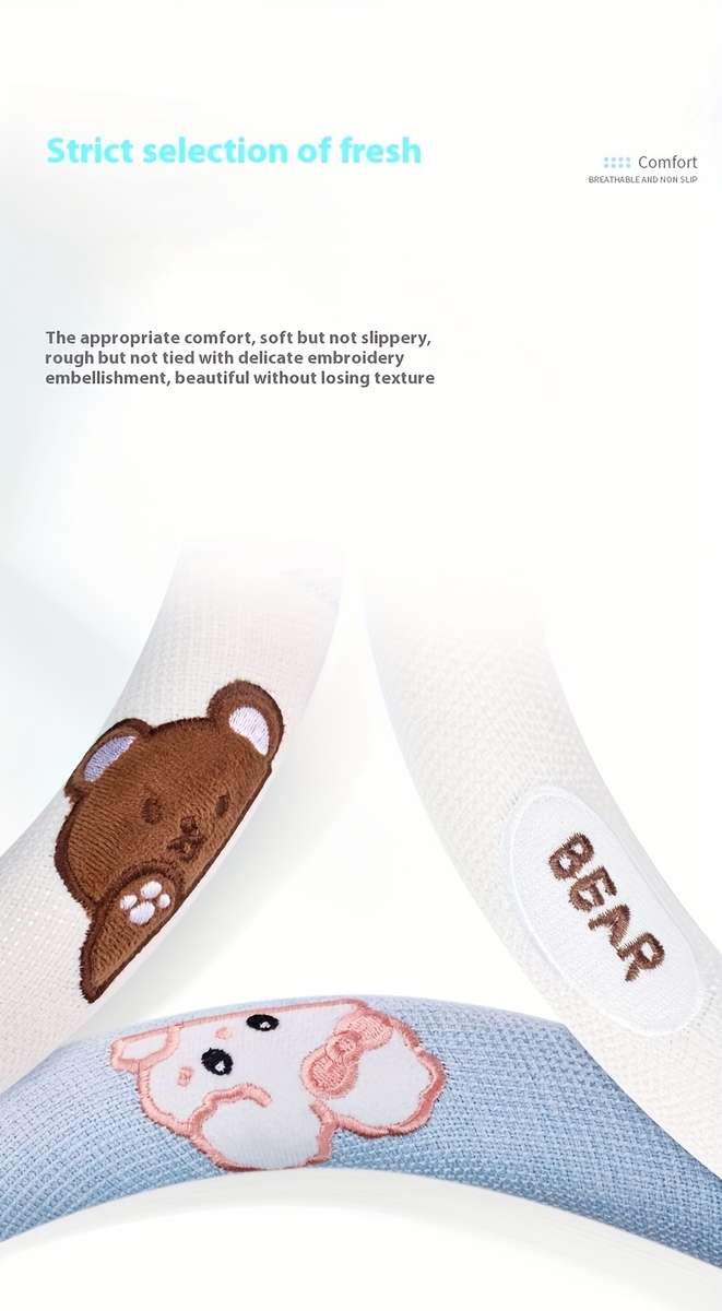 Car Steering Wheel Cover Black