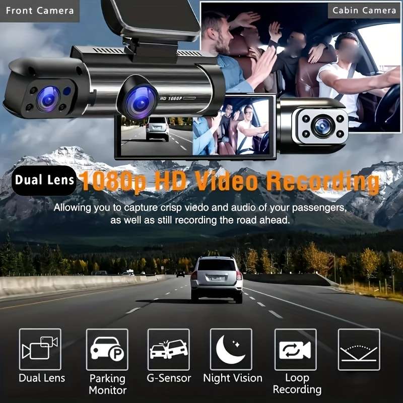 Dashcam Items Dual Recording With 32G Card
