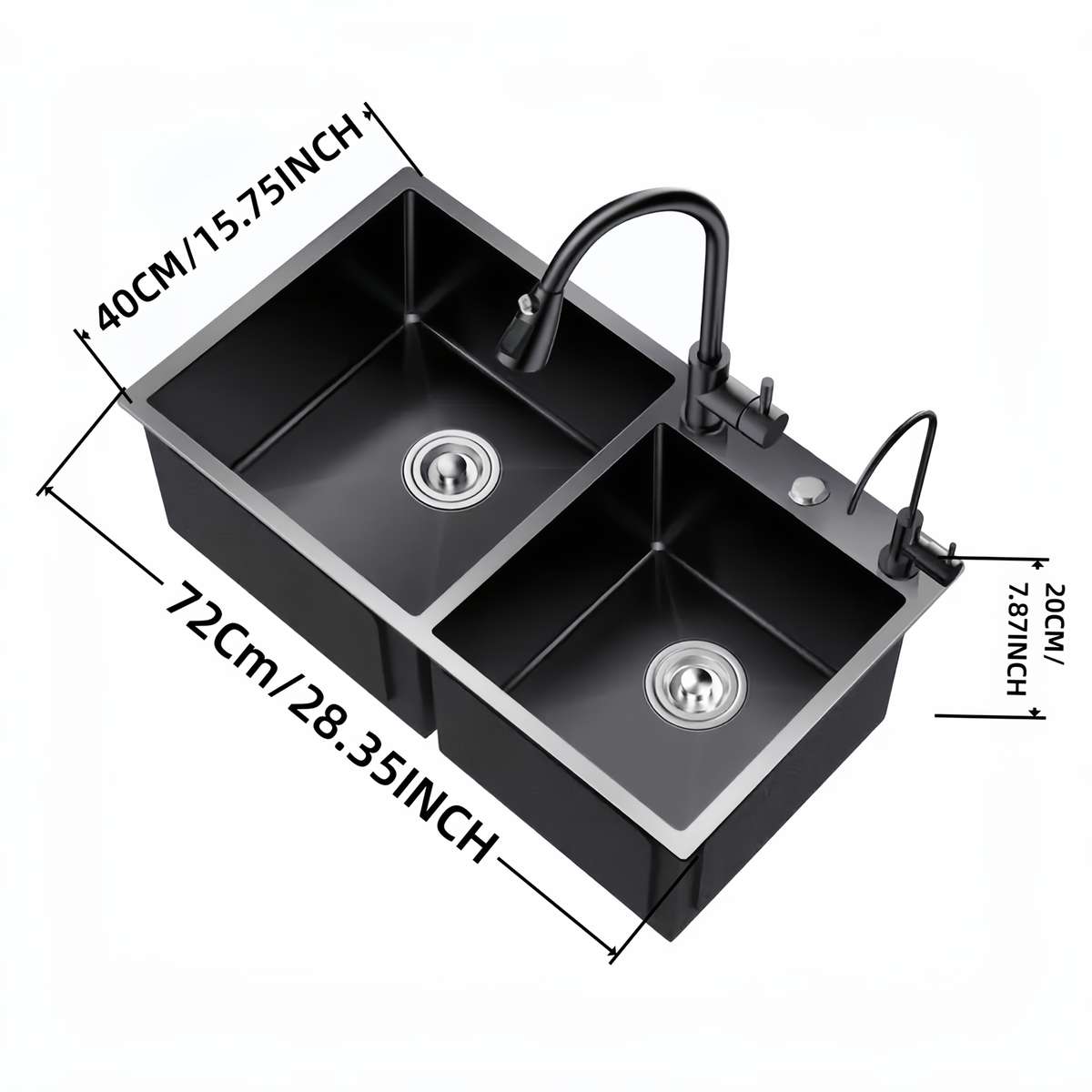 Model SC2 Stainless Steel Double Sink