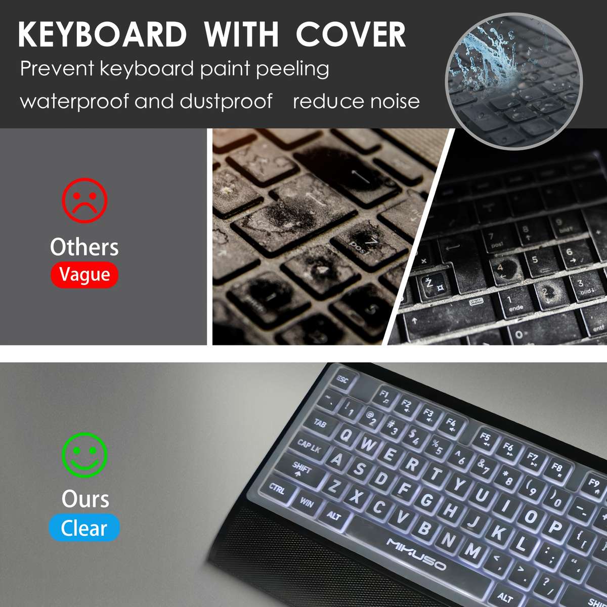 Large Font Wired Keyboard