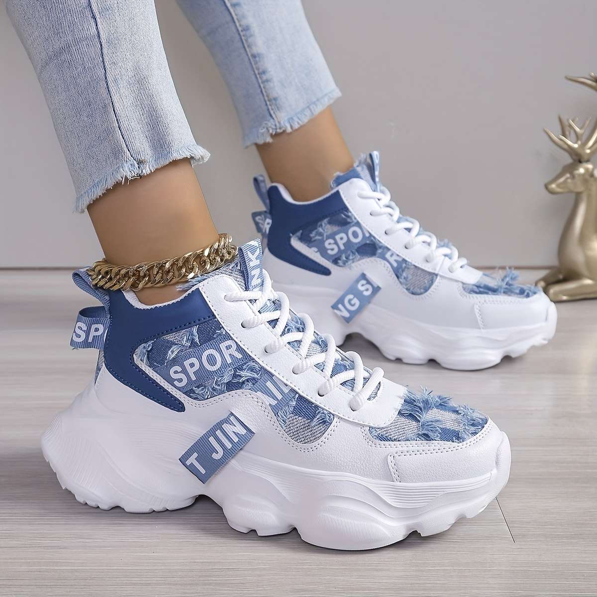 Women S Sneakers Color Blue Sizeuk 5