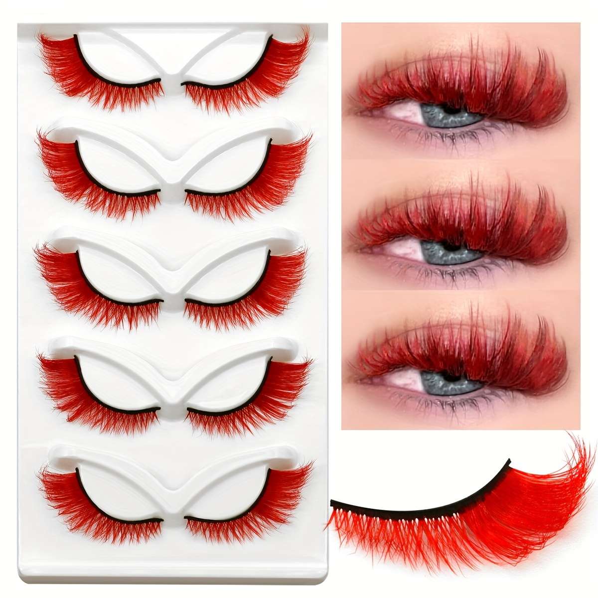 5 Pairs Natural Fluffy False Eyelashes Model Cl05