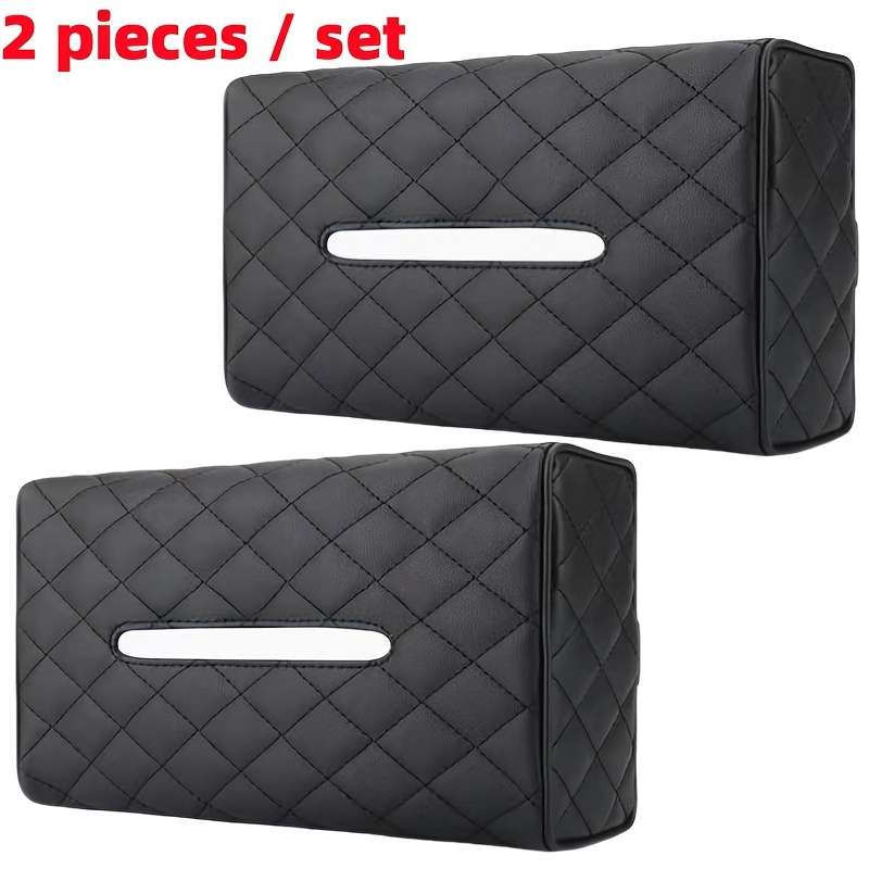 Car Tissue Box Color Black Quantity 2 Pack