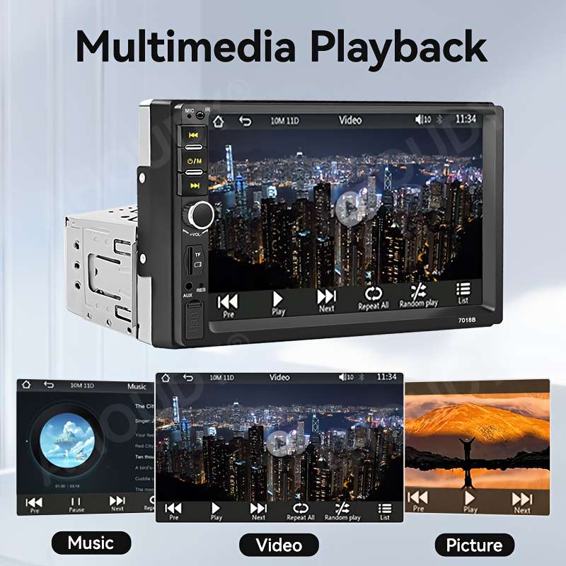 Car Audio  Entertainment System Model 7Inch Radio
