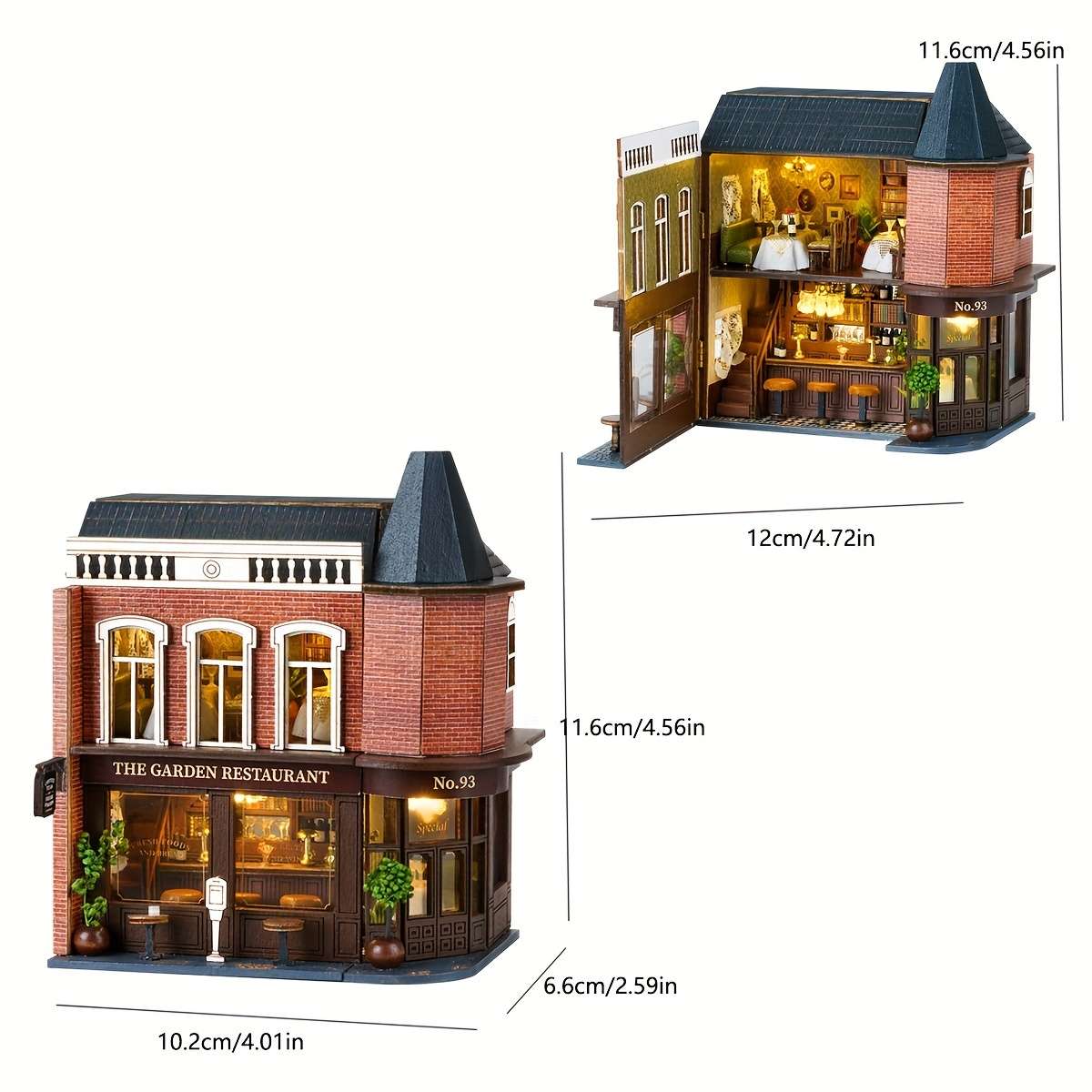 Building Toy Architectural Model Toy Set Items Zhuan Jiao Western Restaurant