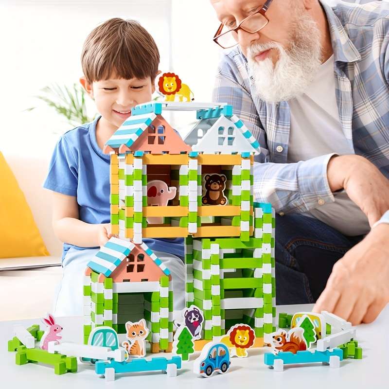 Building Toy Architectural Model Toy Set Items Mortise And Tenon Building Blocks
