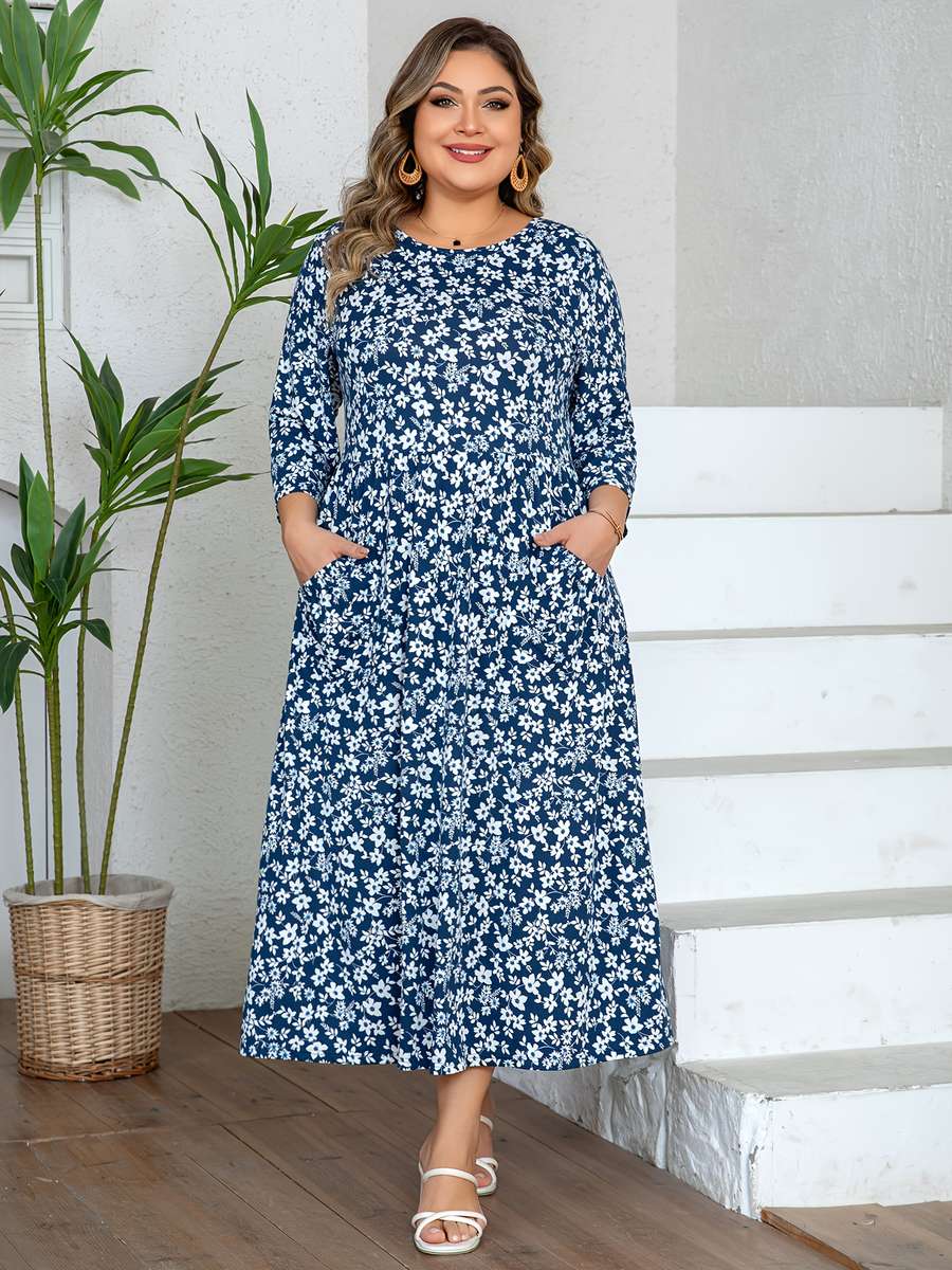 Women S Dress Color Blue Size 5Xl