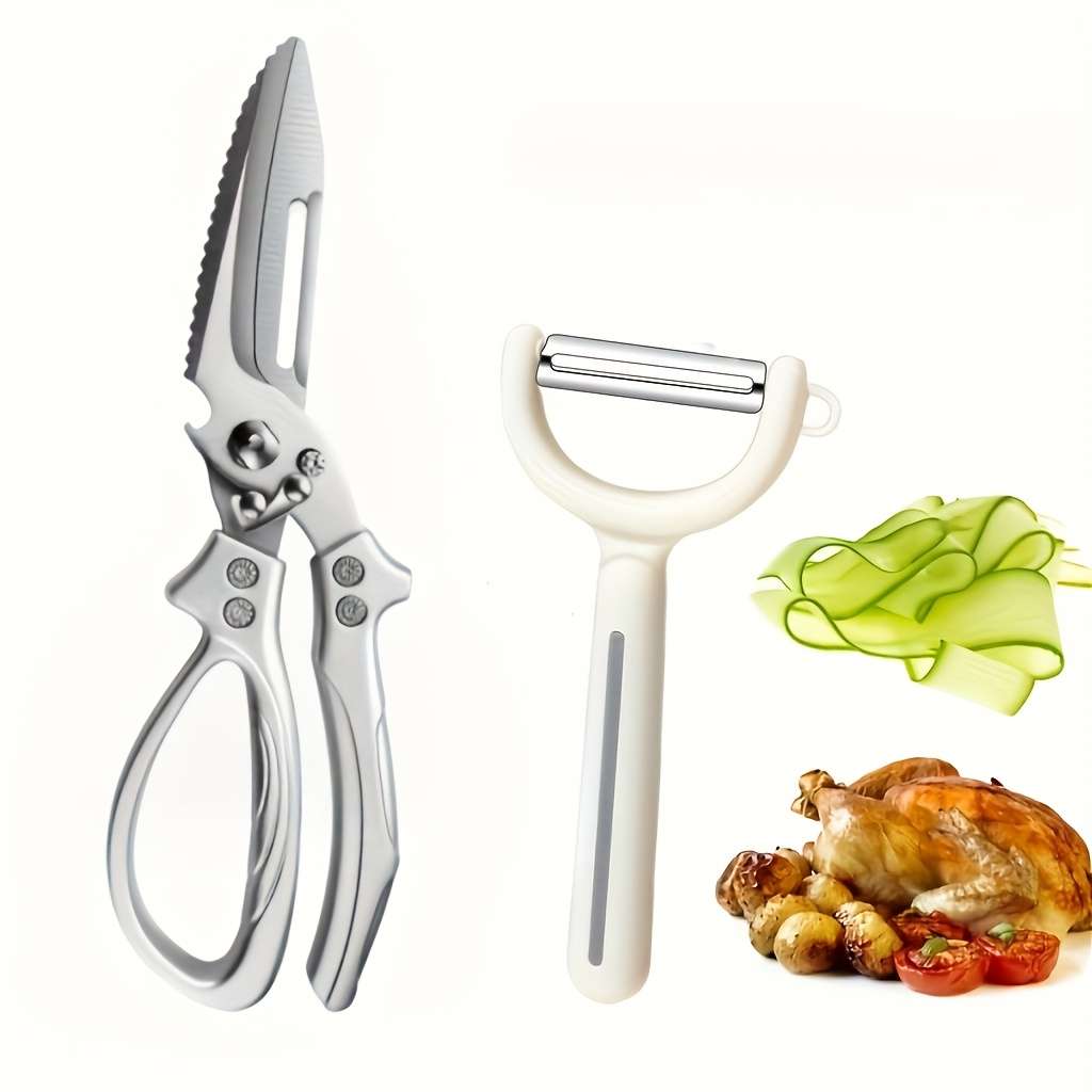 Scissors Items Automatic Spring Chicken Bone Shears  Skinning Knife