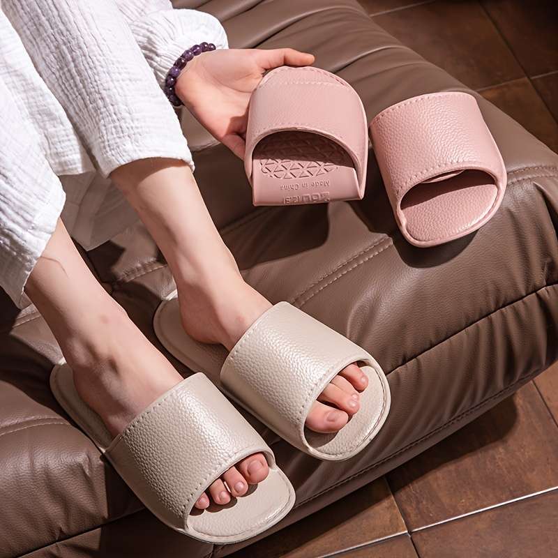 Men Slippers Summer Style Light Coffee Size Uk 8.5 To 9