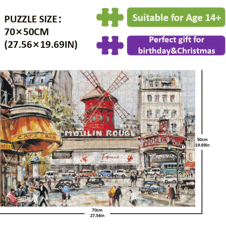 1000 Piece Paper Jigsaw Puzzle For Adults