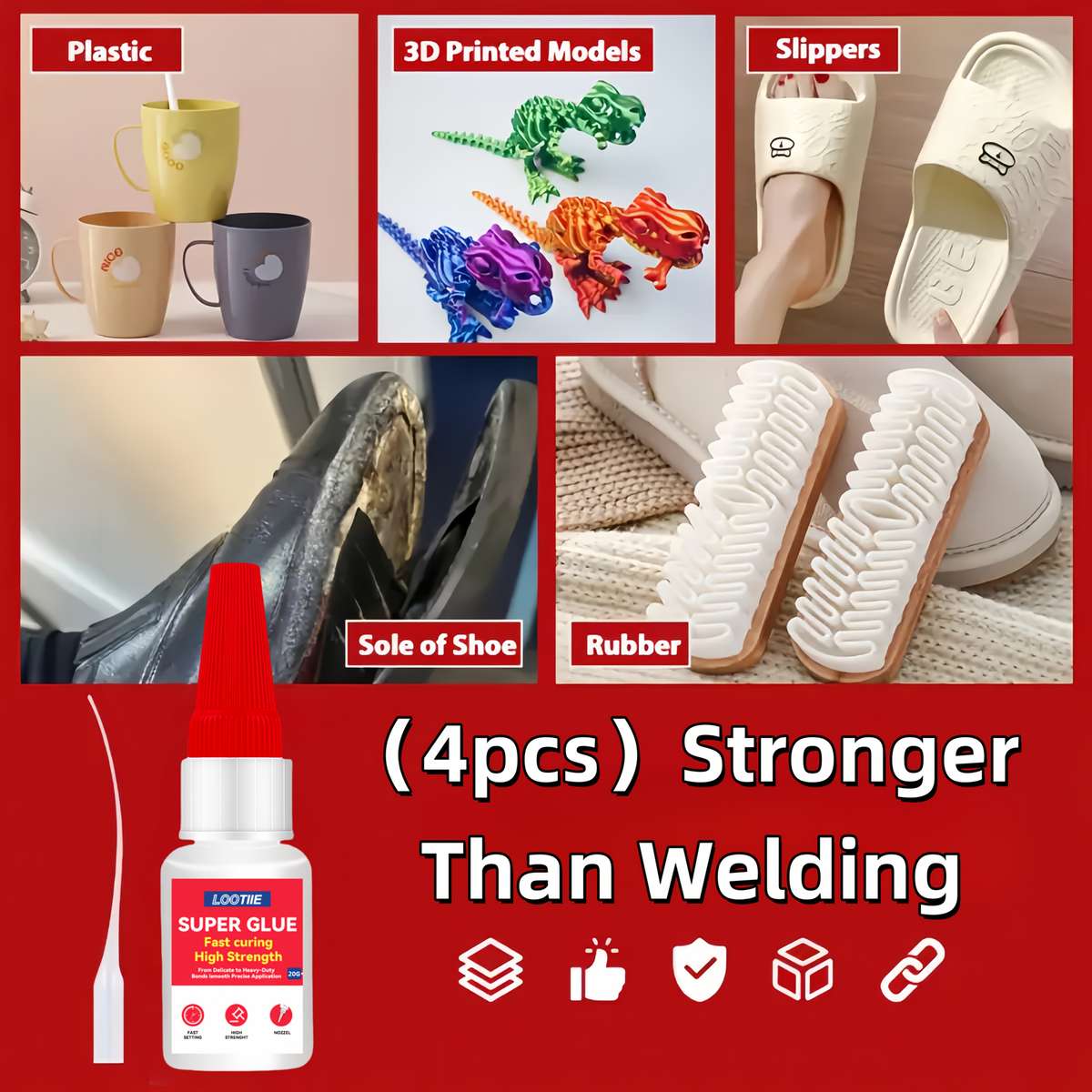 Super Glue Items Super Glue 20G 4Pcs