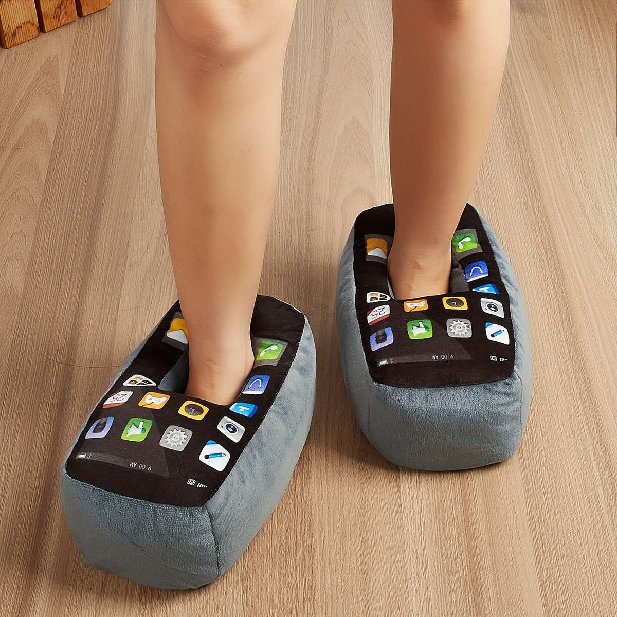Cotton Slippers Color Dark Gray Sizeuk 7