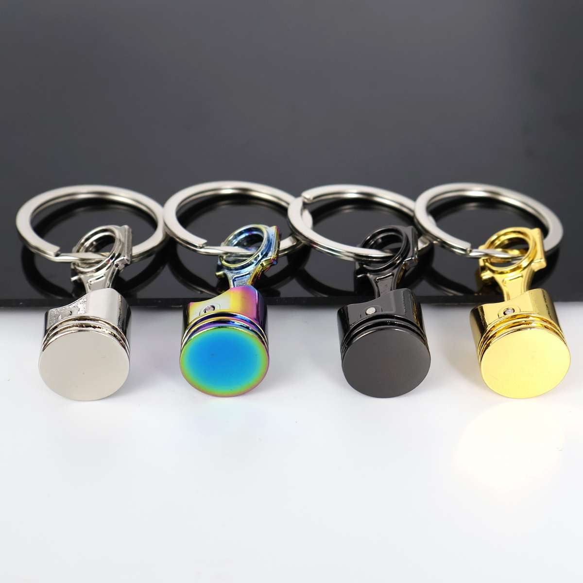 Keychain Ornament Color 2Pcs Black  Color