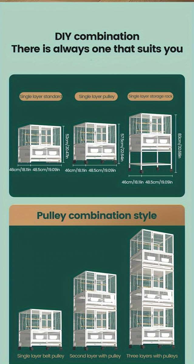 Heavy duty Durable Sturdy Rust proof Extra Large Vertical Multi Tier Bird