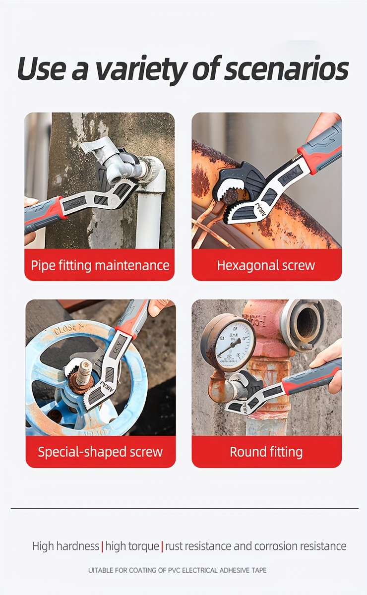 Self-Locking Multi-Function Wrench