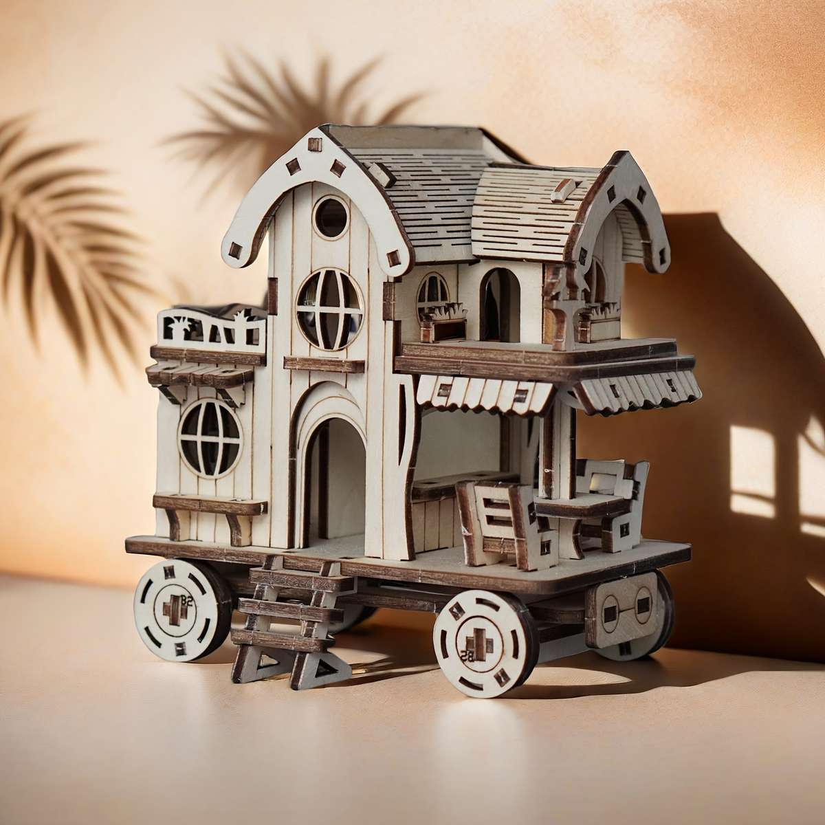 Building Toy Architectural Model Toy Set Color Yellow