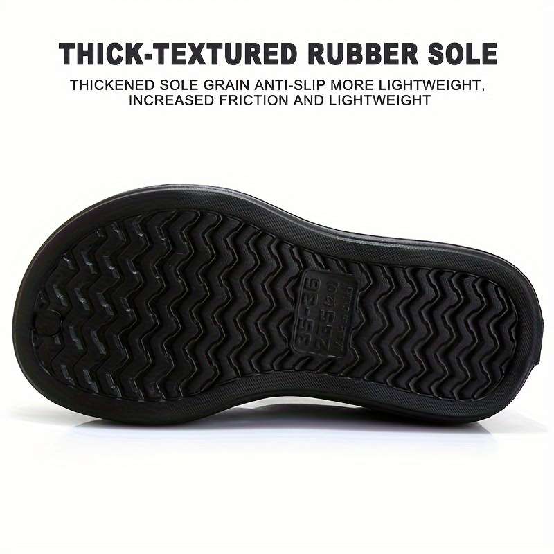 Ladies Summer Flip Flops Black Uk 3.5-4
